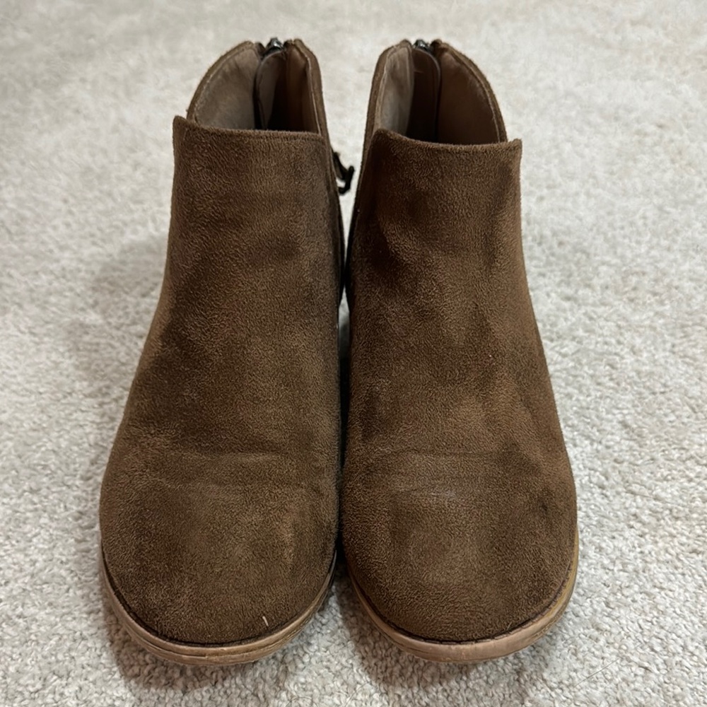 Brown Suede Ankle Boots